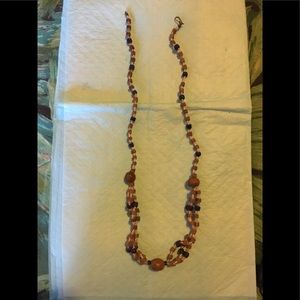 Black and brown beaded necklace.